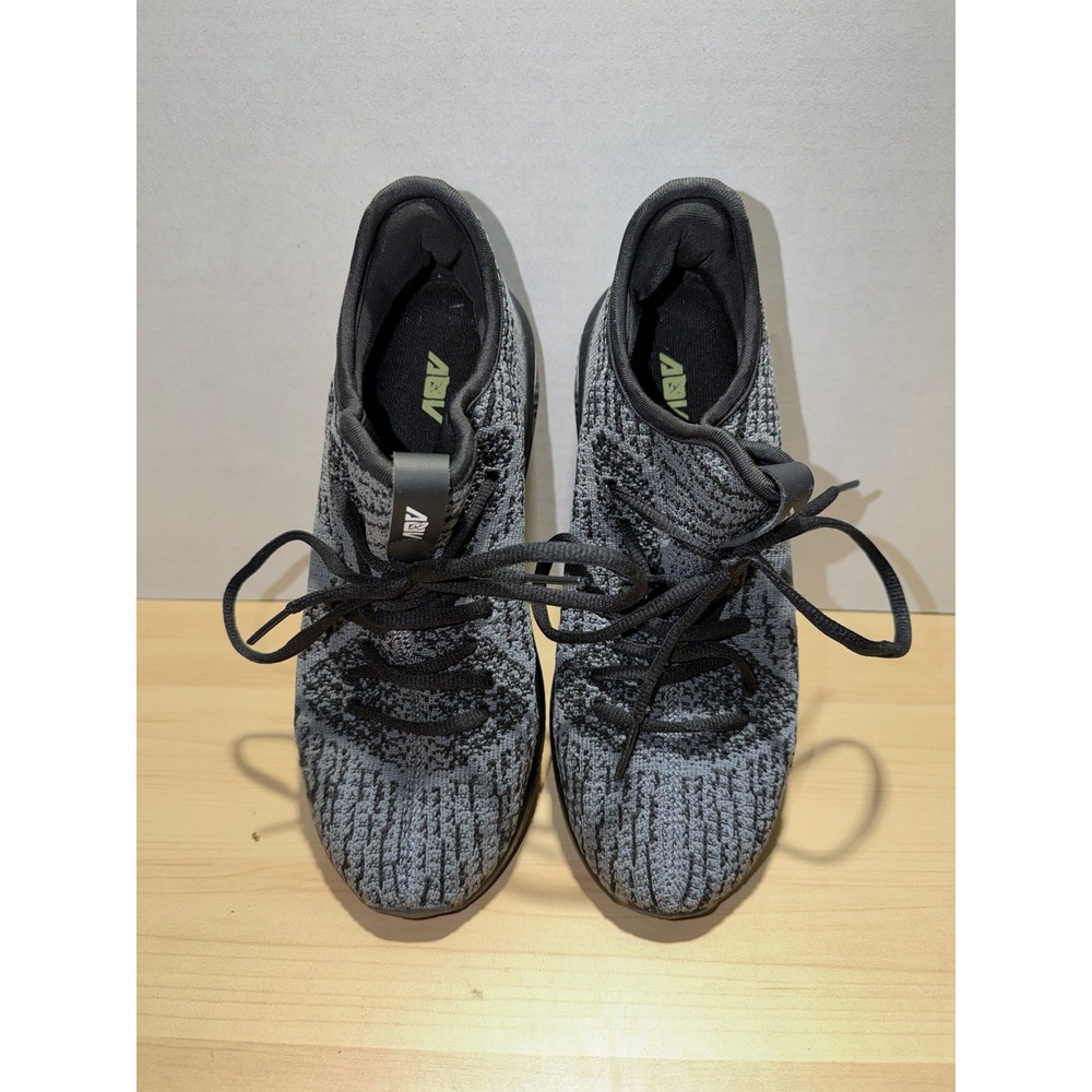 AOV Womens Walking Shoes with Arch Support Sneakers Size 6.5 Black Mesh
